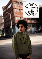 Essential Hoodie 2 Front Puzzle Logo