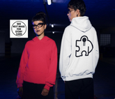 Essentials Hoodie Back Puzzle Logo