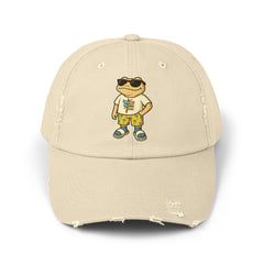 Coqui (Sancho) Island Vibes Distressed Hat Puerto Rico Streetwear Vega Baja Sneaker Inspired Cap