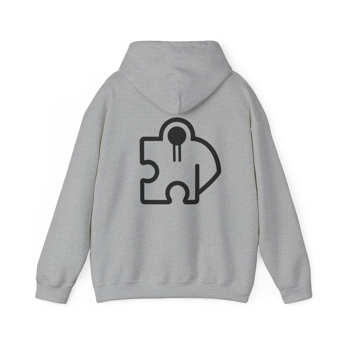 Essentials Hoodie  Back Puzzle Logo