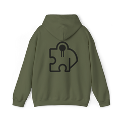 Essentials Hoodie  Back Puzzle Logo